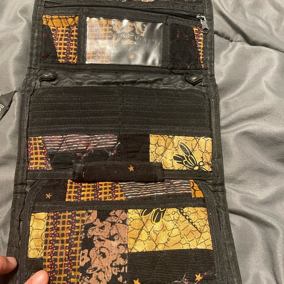 Bella Taylor Patchwork Women's Wallet - Black and Tan - Picture 6 of 6